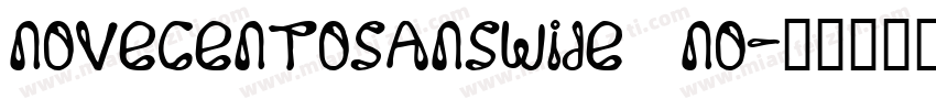 Novecentosanswide No字体转换